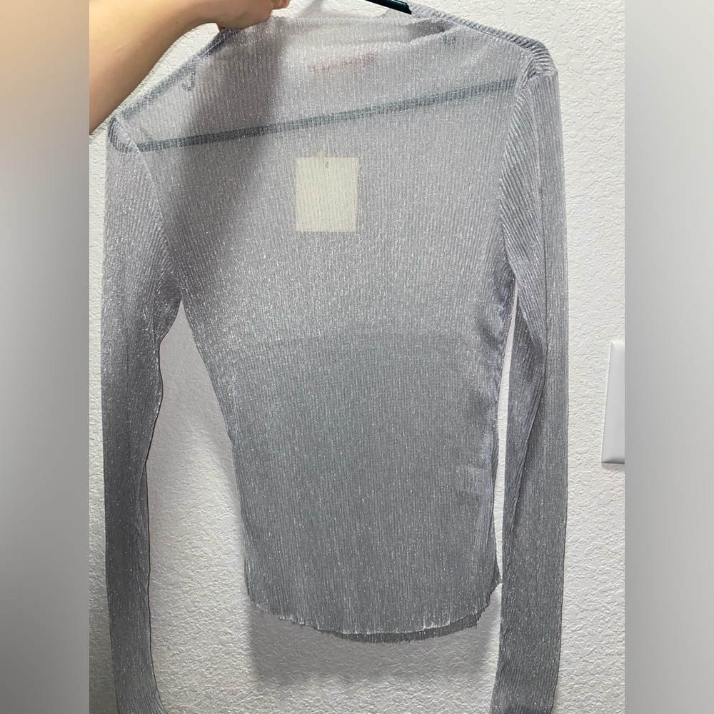 Sheer Long Sleeve Top - Picture 3 of 8
